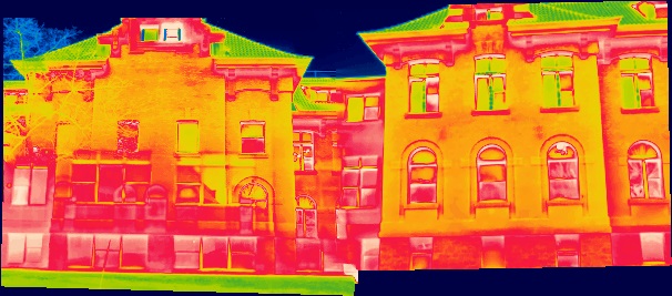 Vision thermique d'un bâtiment